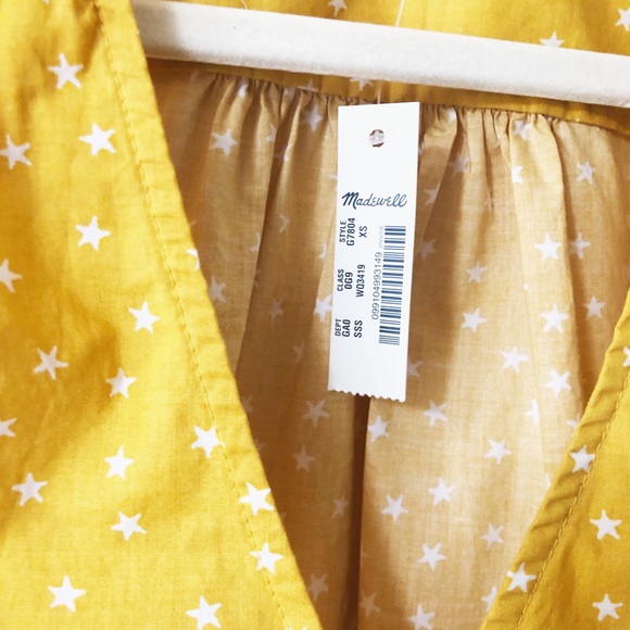 Madewell Wrap Top in Star Scatter Sz XS - Picture 8 of 8